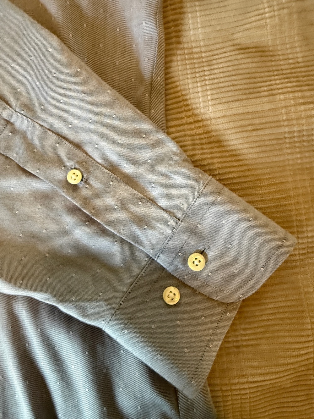 Brooks Brothers Dress Shirt – Men’s 16½ / 34-35 – Blue Dobby Cotton – Non-Iron - Picture 6 of 9